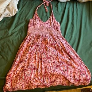 Hollister babydoll halter dress